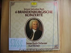Seller image for 6 Brandenburgische Konzerte [2 Vinyl-LPs] [Box]. Mnchener Bachorchester, Karl Richter. for sale by KULTur-Antiquariat