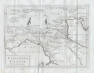 1779 Ancient Italy Northern Antique Map Cellarius