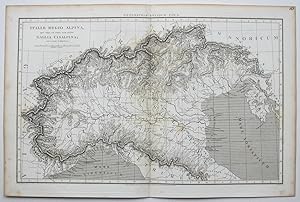 1806 Ancient Alpine North Italy Antique Map by Macpherson