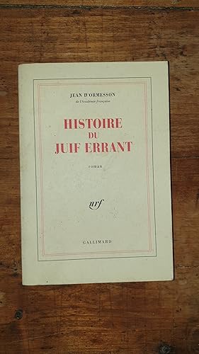 Image du vendeur pour Histoire du juif errant mis en vente par AHA BOOKS