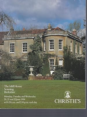 [AUCTION CATALOG] CHRISTIE'S: THE MILL HOUSE, Sonning, Berkshire; Monday- Wednesday, 20-22 June, ...