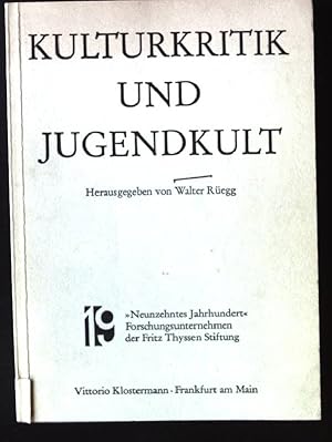 Bild des Verkufers fr Kulturkritik und Jugendkult zum Verkauf von books4less (Versandantiquariat Petra Gros GmbH & Co. KG)