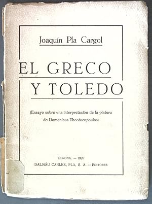 Imagen del vendedor de El Greco y Toledo; a la venta por books4less (Versandantiquariat Petra Gros GmbH & Co. KG)