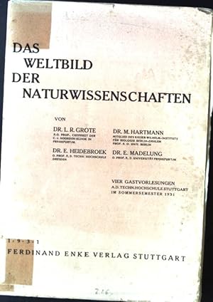 Seller image for Das Weltbild der Naturwissenschaften for sale by books4less (Versandantiquariat Petra Gros GmbH & Co. KG)