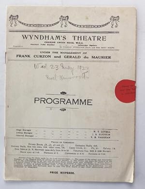 Seller image for The Dancers theatre programme; for sale by BOOKS & THINGS