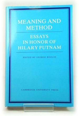 Bild des Verkufers fr Meaning and Method: Essays in Honor of Hilary Putnam zum Verkauf von PsychoBabel & Skoob Books