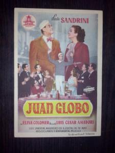 Seller image for Juan Globo. Luis Sandrini, Elina Colomer. Director: Luis Csar Amadori for sale by Librera La Candela