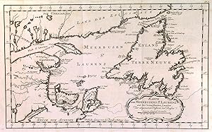 'KARTE DES MEERBUSENS ST. LAURENZ UND DER BENACHBARTEN LAENDER'. Gulf of St. Lawrence with Newfou...