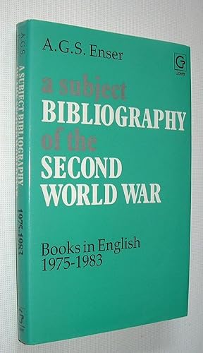 Seller image for A Subject Bibliography of the Second World War Books in English 1975-1983 for sale by Pauline Harries Books