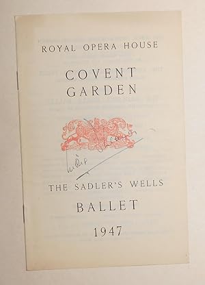 Immagine del venditore per Sadler's Wells Ballet - Programme June 21st 1947 (SIGNED by Moira Shearer) venduto da David Bunnett Books