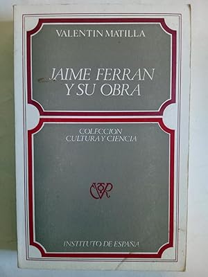 Seller image for Jaime Ferrn y su obra for sale by Librera Ofisierra