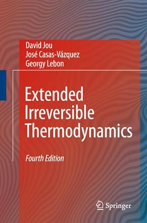 Bild des Verkufers fr Extended Irreversible Thermodynamics zum Verkauf von AHA-BUCH GmbH