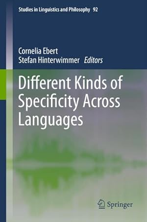 Seller image for Different Kinds of Specificity Across Languages for sale by AHA-BUCH GmbH