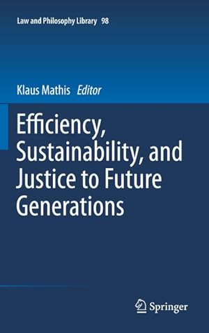 Bild des Verkufers fr Efficiency, Sustainability, and Justice to Future Generations zum Verkauf von AHA-BUCH GmbH