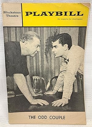 Seller image for PLAYBILL: THE ODD COUPLE. Blackstone Theatre. 1966. Vol. 3: No. 4 for sale by Prestonshire Books, IOBA