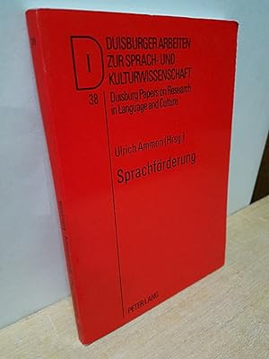 Seller image for Sprachfrderung : Schlssel auswrtiger Kulturpolitik. Duisburger Arbeiten zur Sprach- und Kulturwissenschaft ; Bd. 38 for sale by Roland Antiquariat UG haftungsbeschrnkt