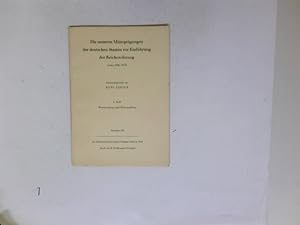 Die neueren Münzprägungen der deutschen Staaten vor Einführung der Reichswährung (etwa 1806 - 187...