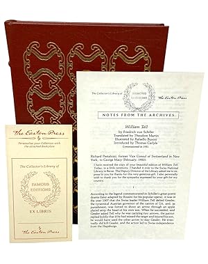 Easton Press "William Tell" Friedrich Schiller, First Edition 1952 , Limited Edition, Leather-Bou...