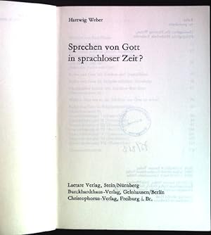 Seller image for Sprechen von Gott in sprachloser zeit ?. ru: provokativ; for sale by books4less (Versandantiquariat Petra Gros GmbH & Co. KG)