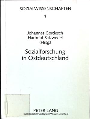 Bild des Verkufers fr Sozialforschung in Ostdeutschland. Sozialwissenschaften ; Bd. 1 zum Verkauf von books4less (Versandantiquariat Petra Gros GmbH & Co. KG)