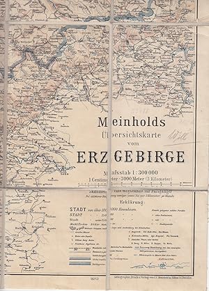 Meinholds Übersichtskarte vom Erzgebirge. Maßstab: 1 : 300 000,