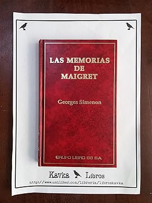 Imagen del vendedor de Las memorias de Maigret a la venta por Kavka Libros