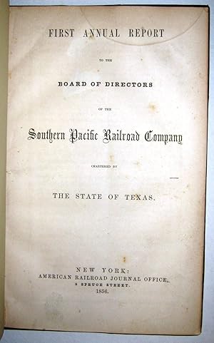 SOUTHERN PACIFIC RAILROAD COMPANY. ORGANIZATION. ARTICLES OF ASSOCIATION AND CONSOLIDATION, AND A...