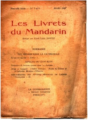 Les Livrets du Mandarin - Nouvelle série N° 7 et 8 - Des Ombres dans la cathédrale - Aspects de L...