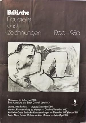 Britische Aquarelle und Zeichnungen 1900-1950. Ministerium für Kultur der DDR. Eine Ausstellung d...