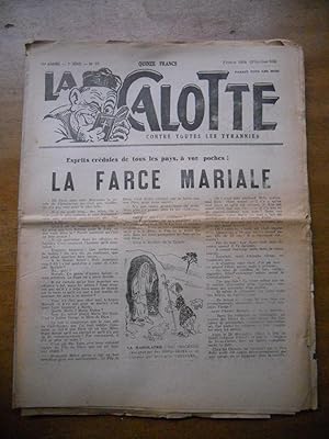 Imagen del vendedor de La Calotte - Contre toutes les tyrannies - Fevrier 1954 n93 - La farce mariale a la venta por Frederic Delbos