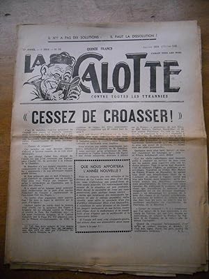 Imagen del vendedor de La Calotte - Contre toutes les tyrannies - Janvier 1954 n92 - Cessez de croasser a la venta por Frederic Delbos