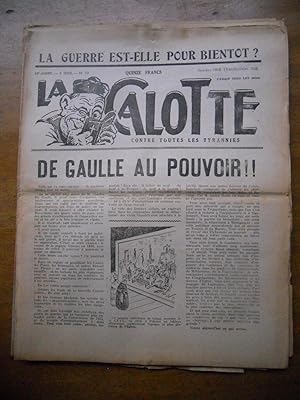 Imagen del vendedor de La Calotte - Contre toutes les tyrannies - Octobre 1953 n89 - De Gaulle au pouvoir !! a la venta por Frederic Delbos