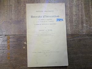 Image du vendeur pour Notions pratiques sur les brevets d'invention , les dessins et modles et les marques de fabriques  l'usage des inventeurs et industriels. mis en vente par LE MUSEE DU LIVRE