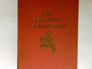 Immagine del venditore per Die deutsche Volkskunde Band. 1. venduto da Antiquariat Buchhandel Daniel Viertel