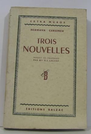 Seller image for Trois nouvelles for sale by crealivres