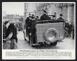 "Polizeiknüppel gegen berechtigte Volksempörung!" - Pressefoto Aktueller Bilderdienst Serie 1348b...