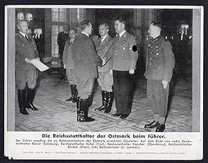 "Die Reichsstatthalter der Ostmark beim Führer" - Pressefoto Aktueller Bilderdienst Serie 1405b -...