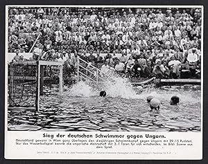 "Sieg der deutschen Schwimmer gegen Ungarn" - Pressefoto Aktueller Bilderdienst Serie 1366 bS - B...