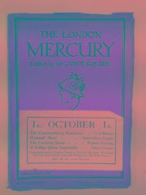 Seller image for The London Mercury, vol.XXVIII (28), no.168, October, 1933 for sale by Cotswold Internet Books