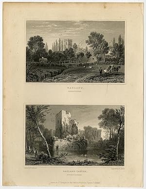 Antique Print-SOUTH WALES-ENGLAND-MONMOUTHSHIRE-RAGLAND-Gastineau-Adlard-1831