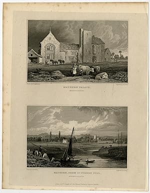 Antique Print-WALES-ENGLAND-MONMOUTHSHIRE-MATHERN-Gastineau-Deeble-Lacey-1831