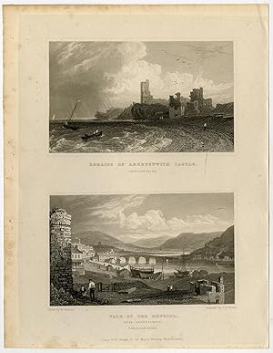 Antique Print-WALES-CARDIGANSHIRE-RHYDIOL-ABERYSTWITH-Gastineau-Varrall-1831