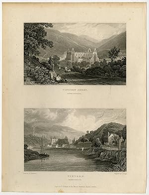 Antique Print-WALES-ENGLAND-MONMOUTHSHIRE-TINTERN-Gastineau-Tingle-1831