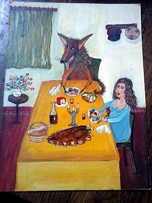 PINTURA NAIF ORIGINAL "LA ULTIMA CENA"