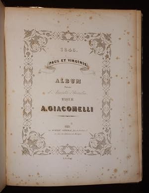 Bild des Verkufers fr Paul et Virginie, album posie d'Amde Boudin, musique de A. Giacomelli zum Verkauf von Abraxas-libris