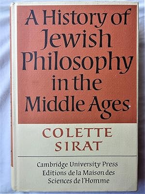 A HISTORY OF JEWISH PHILOSOPHY IN THE MIDDLE AGES