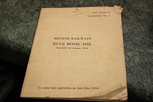 Bild des Verkufers fr British Railways Rule Book 1950 zum Verkauf von SGOIS