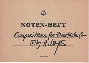 Seller image for Notenheft: compositions for zweitschrift for sale by Buchhandlung Klaus Bittner GmbH