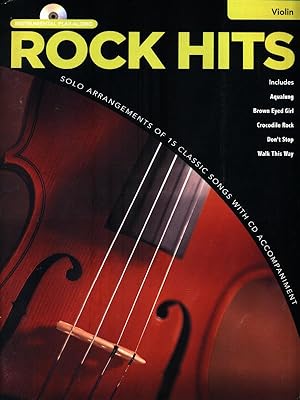 Imagen del vendedor de Rock Hits Instrumental Playalong Violin Vln Book/Cd a la venta por Librodifaccia