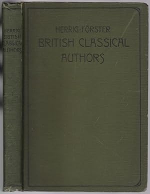 Imagen del vendedor de British classical Authors with biographical notes. Volumes I a la venta por Graphem. Kunst- und Buchantiquariat